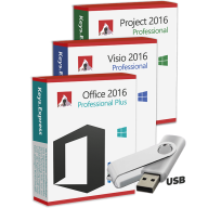 Office & Visio & Project 2016 Professional USB