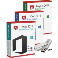 Office & Visio & Project 2019 Professional USB