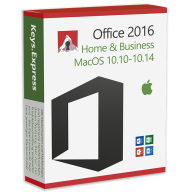 Office 2016 Home & Business MacOS 10.10-10.14