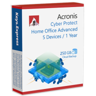 Acronis Cyber Protect Home Office Advanced 5D/1Y + 250 GB Cloud Storage