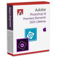 Adobe Photoshop & Premiere Elements 2023 MAC Lifetime