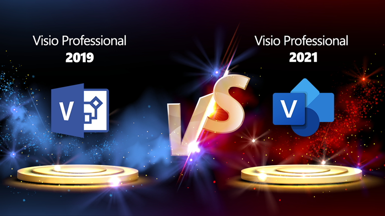 Visio Professional 2019 vs. Visio Professional 2021